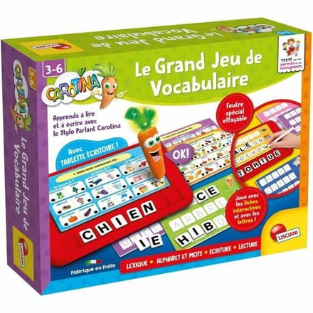Lisciani - Carotina - stylo parlant le grand jeu de vocabulaire - Fr