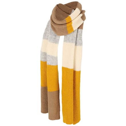 Sjaal dames - Fashion Stripes - One Size - Ochre