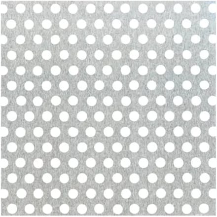Alberts Geperforeerde Plaat - Aluminium - Blank - Ronde Perforatie - 300x1000x0,8mm