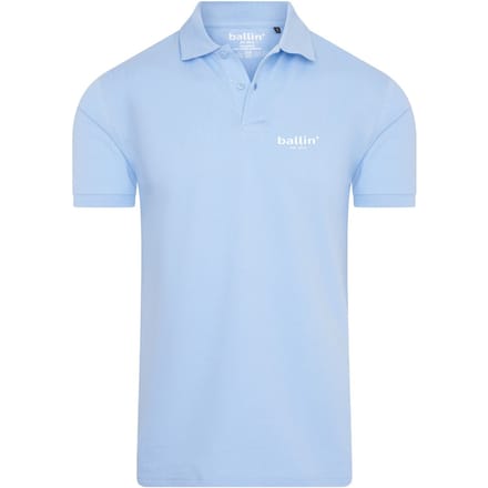 Ballin Est. 2013 - Heren Polo SS Basic Polo - Blauw - Maat M