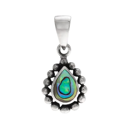 WeLoveSilver - Zilveren hanger - Abalone druppel - Hypoallergeen