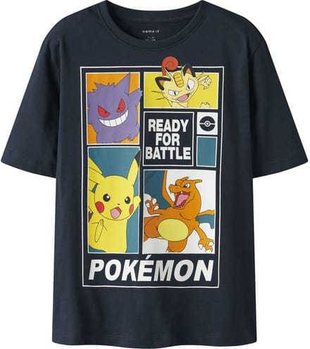 NAME IT - NKMDAMS POKEMON SS NREG TOP BOX NOOS SKY - Jongens - T-shirts