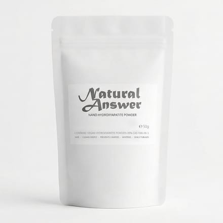 Hydroxyapatiet Nanopoeder 50g | Natural Answer | Vegan | 60 Nanometer | Topkwaliteit | 99+% Zuiverheid