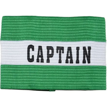Precision Aanvoerdersband Captain Junior Polyester Groen/wit Mt S