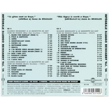Django Reinhardt - Complete Django Reinhardt 14 (2 CD)