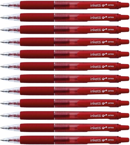 Penac Inketti - Gelpen - 0.7mm - Rood - 12 Pack