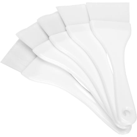 5 stuks Witte Gezichtsmaskerkwastenset Dichte Nylon Haren Moddermasker Applicator DIY Schoonheidstool white