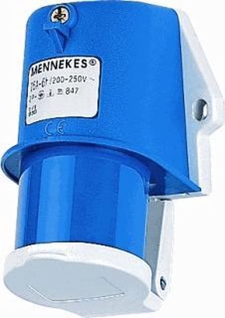 Mennekes Aan de muur gemonteerd inlet 16a3p6h230v ip44