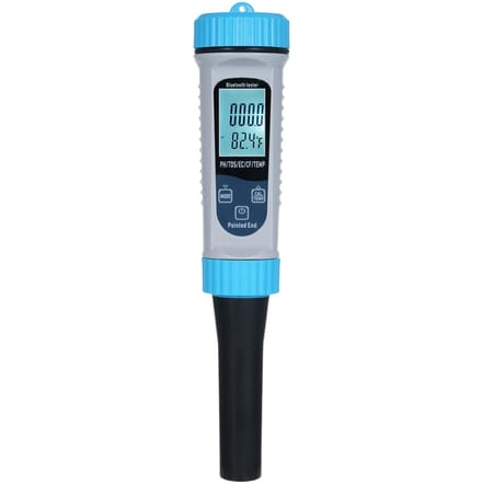 5-in-1 pH-meter met BT Hoge Nauwkeurigheidsmeting van pHTDSECCFTemp Water Testkit voor Thuis blauw