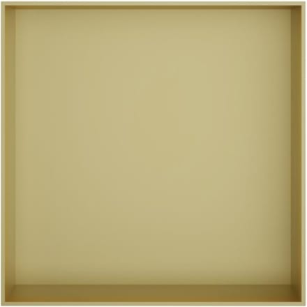 Hotbath &More Inbouwnis - 30 x 30 x 10 cm - Frameless - Geborsteld Messing PVD