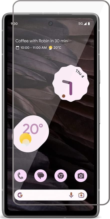 Screenprotector geschikt voor Google Pixel 7a - Gehard Glas Screen Protector GlassGuard