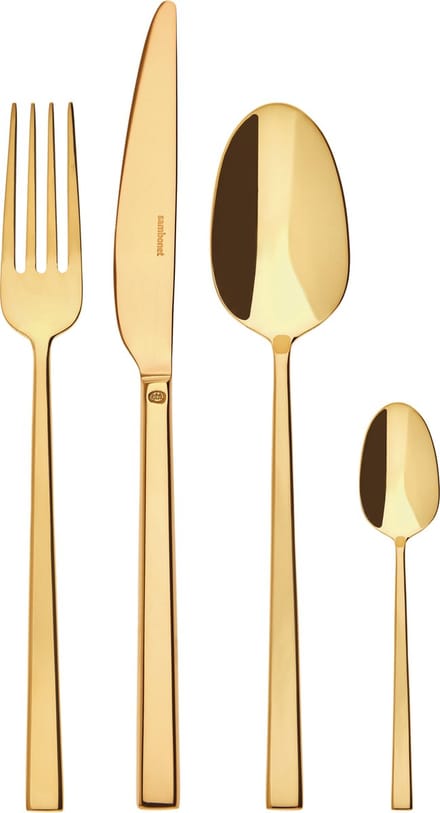 Sambonet Bestekset Rock - Goud - 24 delig / 6 personen