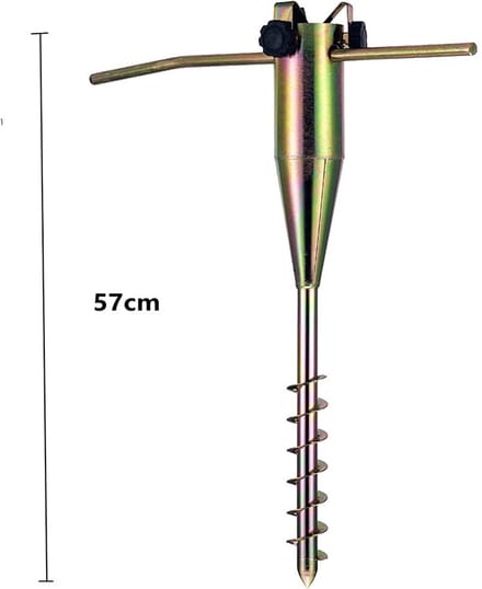 Strandparasol Anker - Parasolhouder Tuin - Stabiliteit Buiten - Verstelbare Diameter - 57 cm Lengte - Metaal
