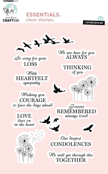 Clear stamps Condolences - Essentials nr. 725