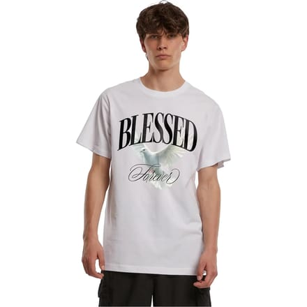 Mister Tee - Blessed Forever Heren Tshirt - M - Wit