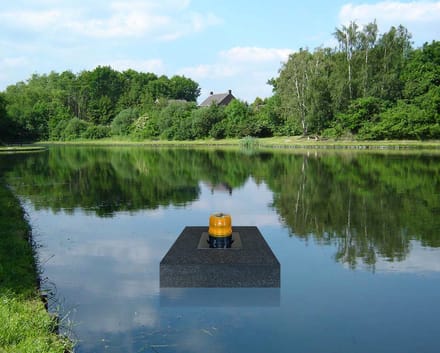 Ketrop Flashing light op een drijver