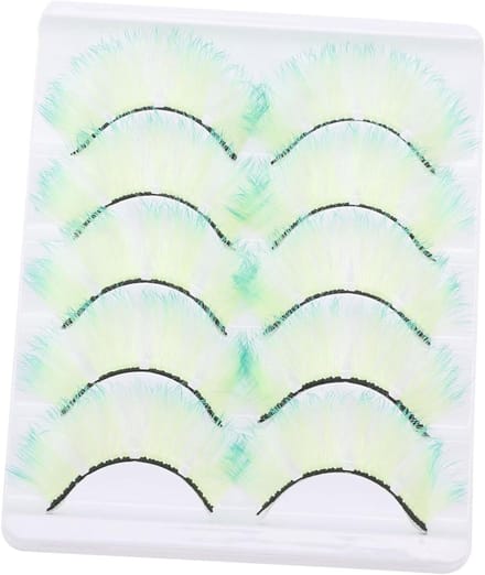 Nep Wimpers - Natuurlijke Look - Feestelijke Make-up - Fluorescerend Kleurontwerp - 5 Paar - Multi