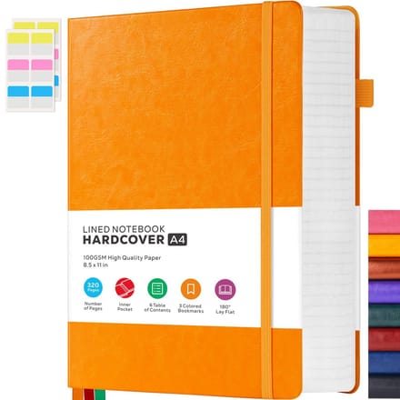 Notitieboek A4 Met Harde Kaft - 320 Pagina's - Ideaal Voor Iedereen