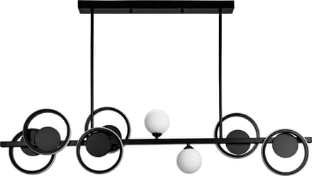 Toolight App1199-Cp Hanglamp Zwart 120X10X67Cm