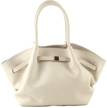 Giulino lederen handtas Joyce - Made in Italy - Dames - Beige