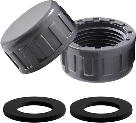 Plastic Einddoppen - Afsluitdoppen - Lekkages Dichten - Hoogwaardig PVC - 40 mm - Grijs
