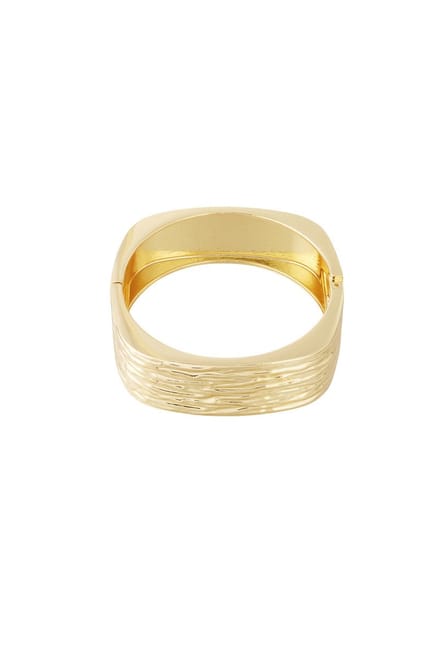 Vierkante armband - Verkleurt niet - Cadeau - Goudlief.nl