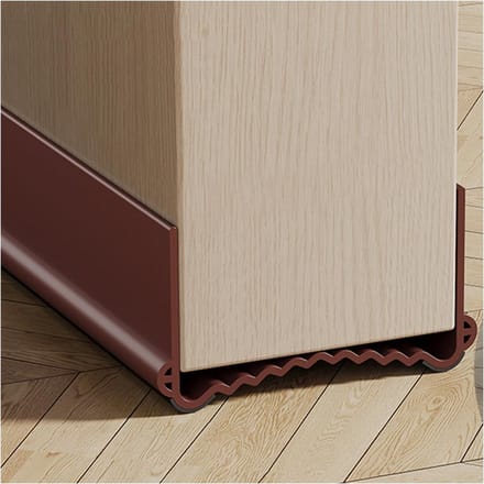 Tochtstrip Deur - Dichtingsprofiel - Tocht Weren - Dubbele Afdichting - 100cm - Bruin
