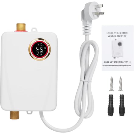 Directe Waterverwarmer 3500W 220V Wit Mini Tankloos Directe Warmwaterverwarmer Badkamer Keuken AU Plug