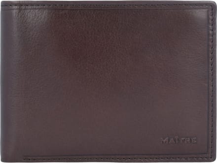 Maître Leren Portemonnee Grumbach Galbert BillFold H8 Dark Brown Bruine