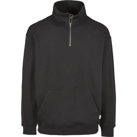 Urban Classics - Organic Basic Troyer Sweater/trui - S - Zwart