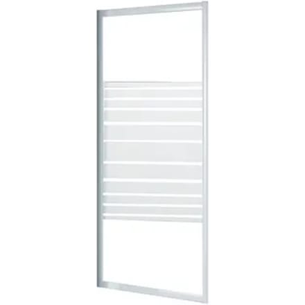Baseline - Inloopdouche 80 X 185cm - Wit Profiel - 4 Mm Helder Glas