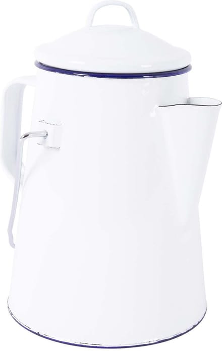 Bo-Camp - Theeketel - Emaille - Wit/Blauw - 1