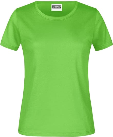 James And Nicholson Dames/dames Basic T-Shirt (Kalk groen)