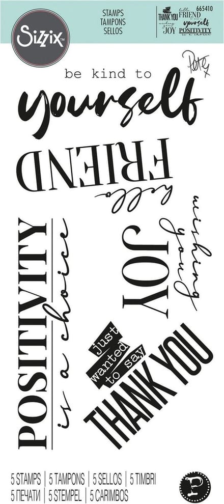 Clear stamps sunnyside 8- Sizzix