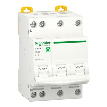 Schneider- Electric Schneider Electric installatieautomaat Resi9 3P+N B16