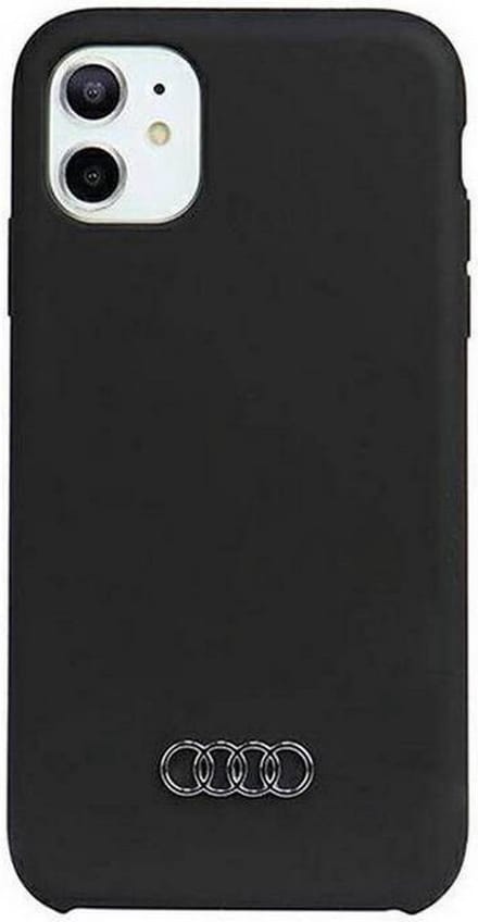 Audi Silicone Back Case - Geschikt voor Apple iPhone 11/XR (6.1") - Zwart