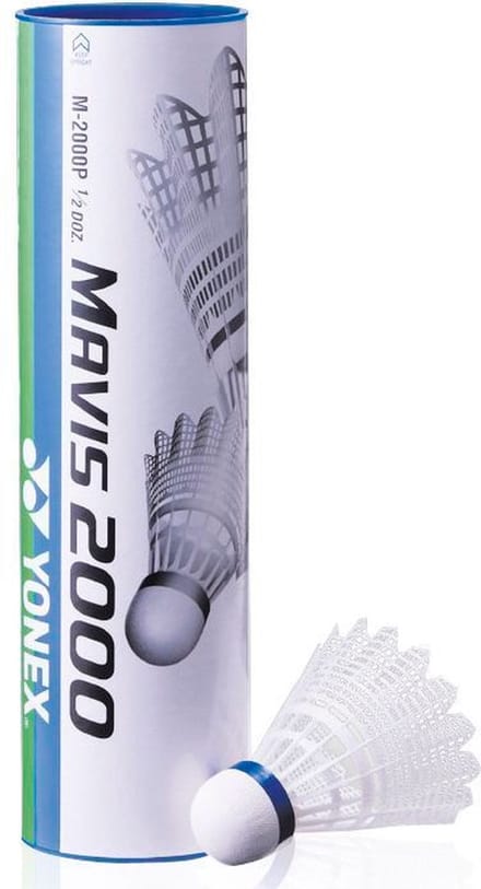 Yonex Badmintonshuttles Mavis 2000 Medium Wit 6 Stuks