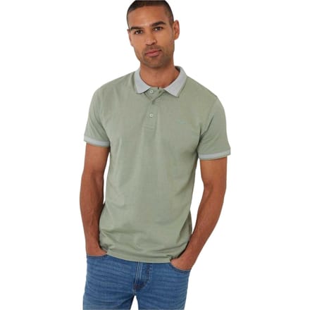 Threadbare Mannelijke Shandy Nocturnal Poloshirt (Salie)