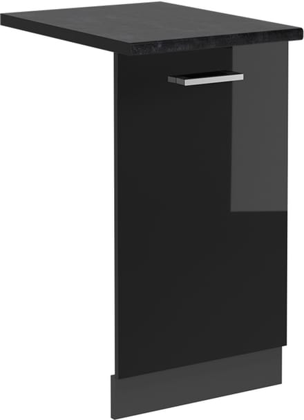 Vicco R-Line Vaatwasserfrontpaneel – 45 cm, WB Antraciet Zwart hoogglans