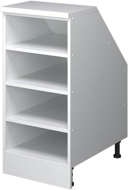 Schuine dak kast - Opbergkast - Ruimte benutten - Optimale diepte - 40 x 81.8 cm - Wit