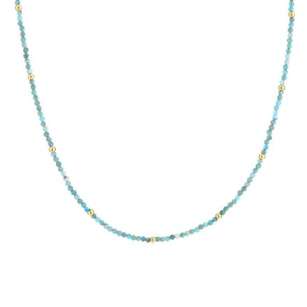 Bijoutheek Ketting natuur steen Blue