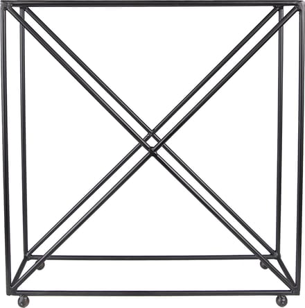 Clayre & Eef Flessenhouder 44x15x45 cm Zwart IJzer