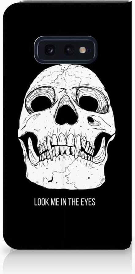 Mobiel BookCase Samsung Galaxy S10e Skull Eyes