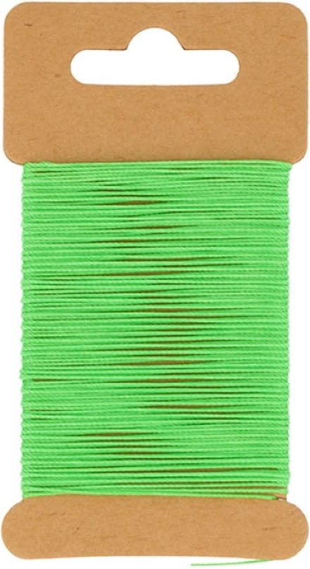 Fluorescerend groen gewaxt draad 10 m - Artemio