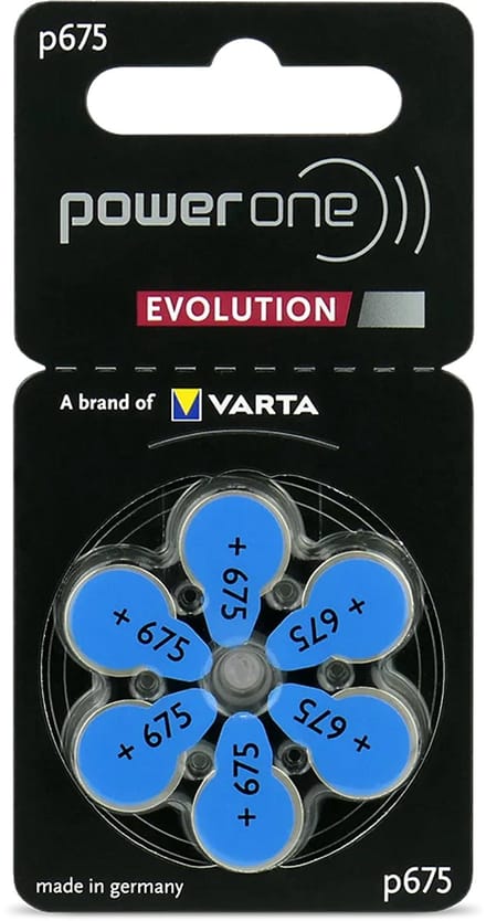 Varta Power One Evolution - Gehoorapparaat batterijen - P675 - 6 stuks