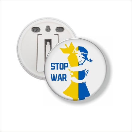 Button Met Clip - Stop War - Oekraine