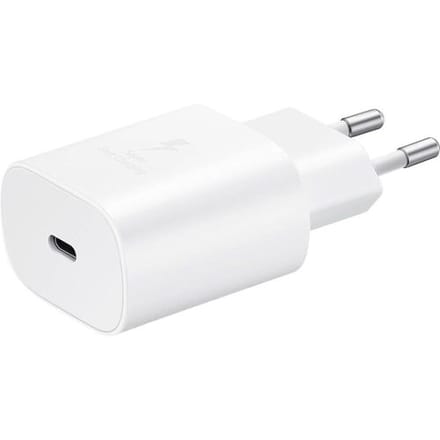 Samsung EP-TA800EWE USB-oplader 25 W 1x USB-C SuperCharge Wit Thuis Zonder kabel, Snellader
