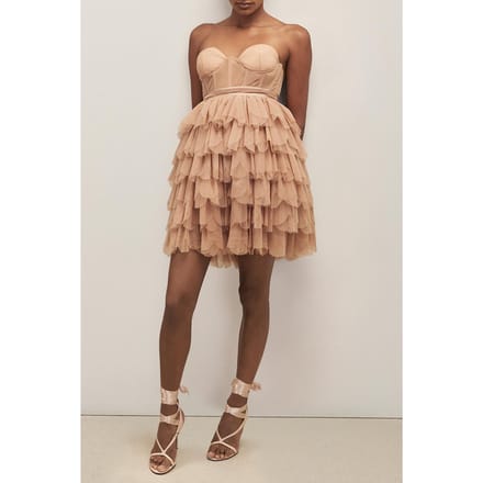 Reiss Tulle Mini Dress Pink Maat: 8 | Mini Jurken Outlet | Dames | Roze
