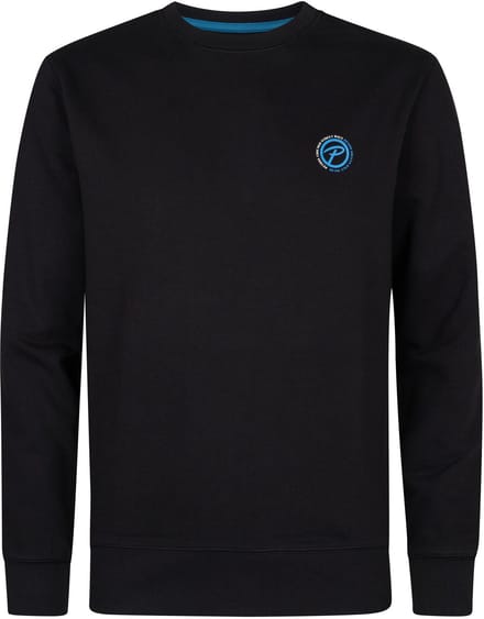 Petrol Industries - Heren Logo-print Sweater Durango - Zwart - Maat M