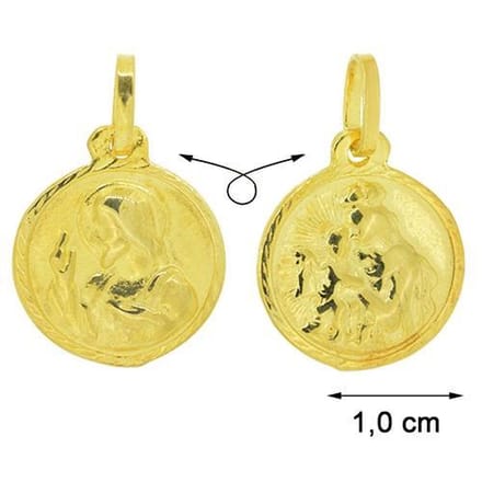 Blinx Jewels Vergulden Hanger Munt Jezus